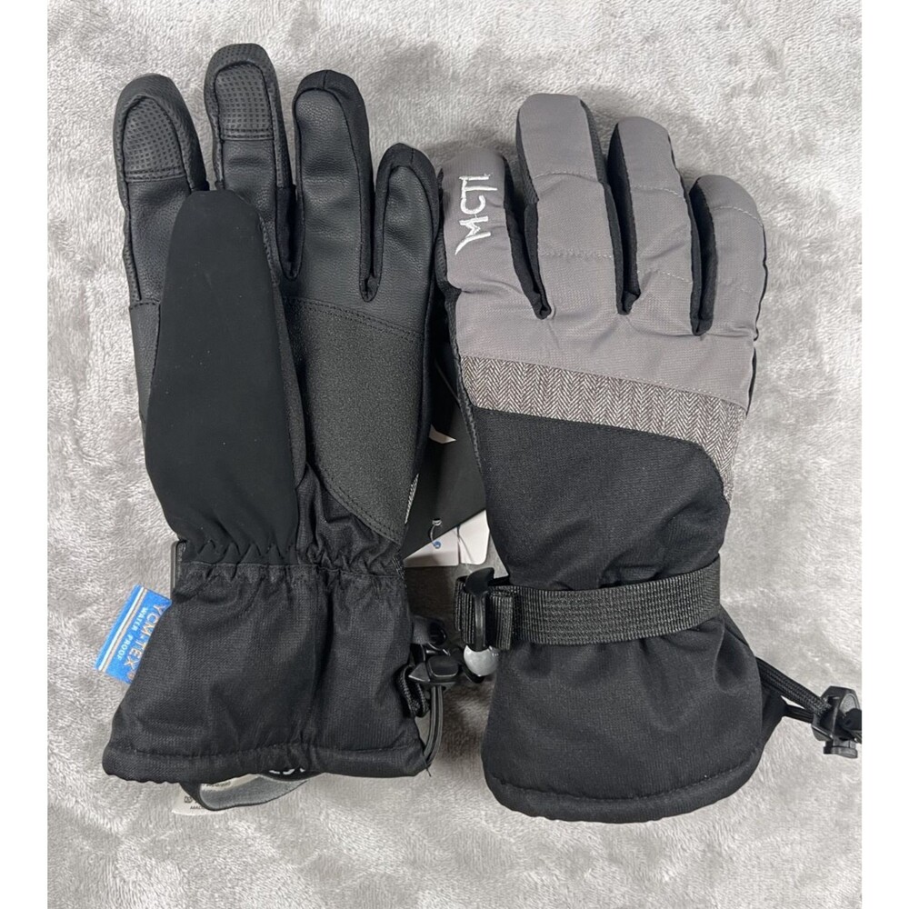 MCTi Winter Ski Gloves Mens Medium NWT 3M Thinsulate Waterproof Touchscreen Gray